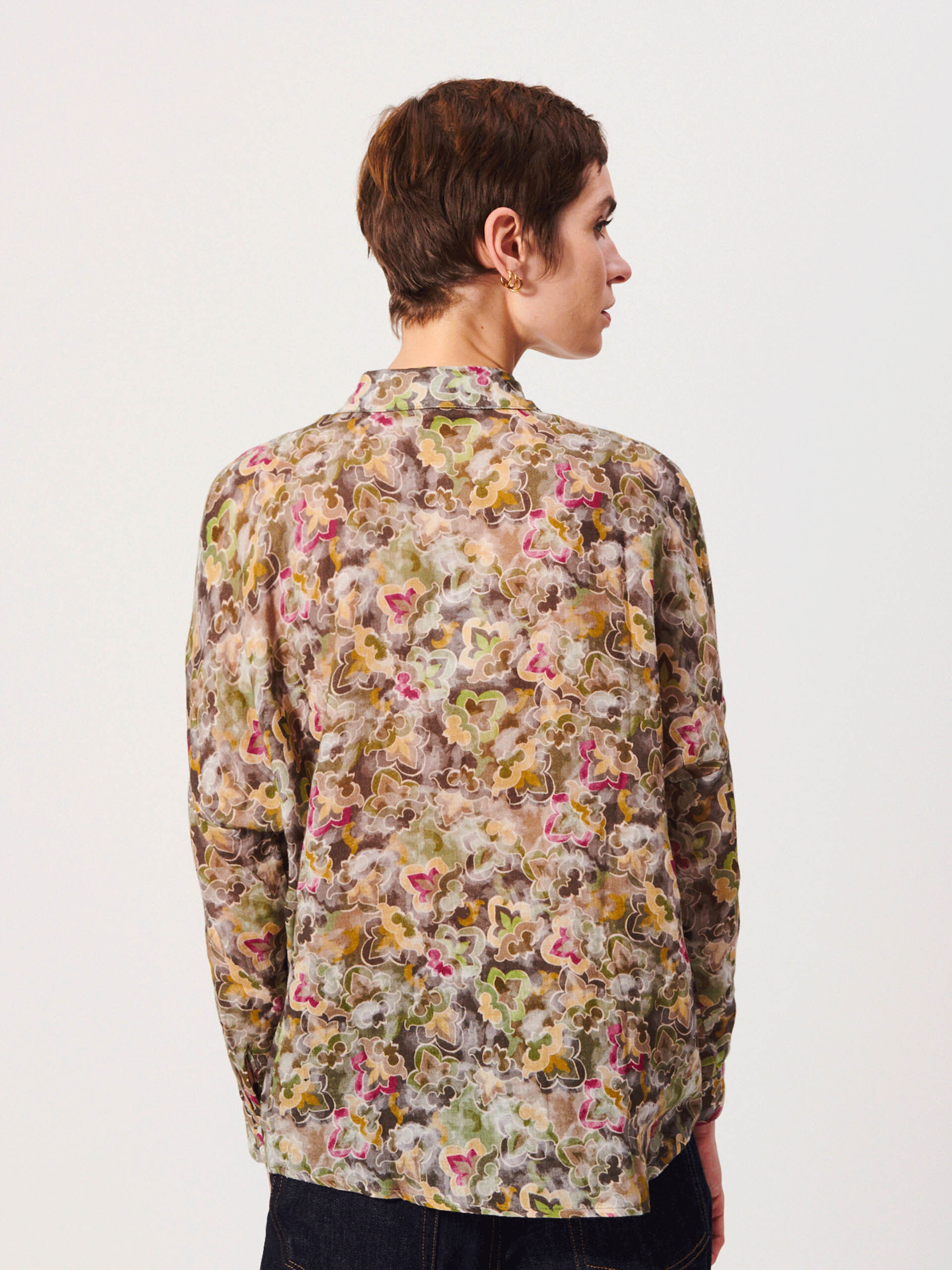 CHEMISE JANICE  Winter flower , Pr&ecirc;t-&agrave;-porter Bensimon