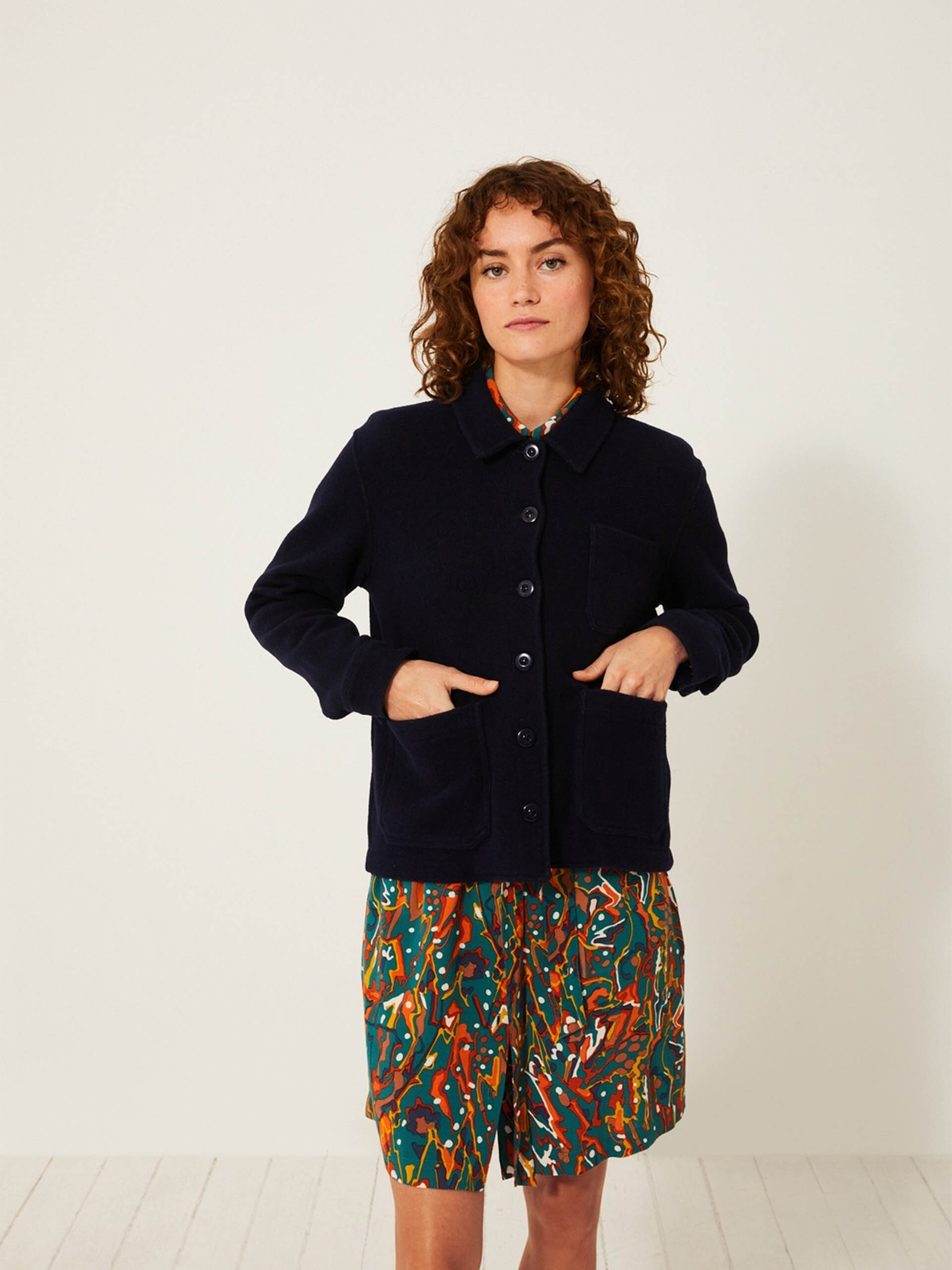 VESTE GOLTA  Bleu nuit , Pr&ecirc;t-&agrave;-porter Bensimon