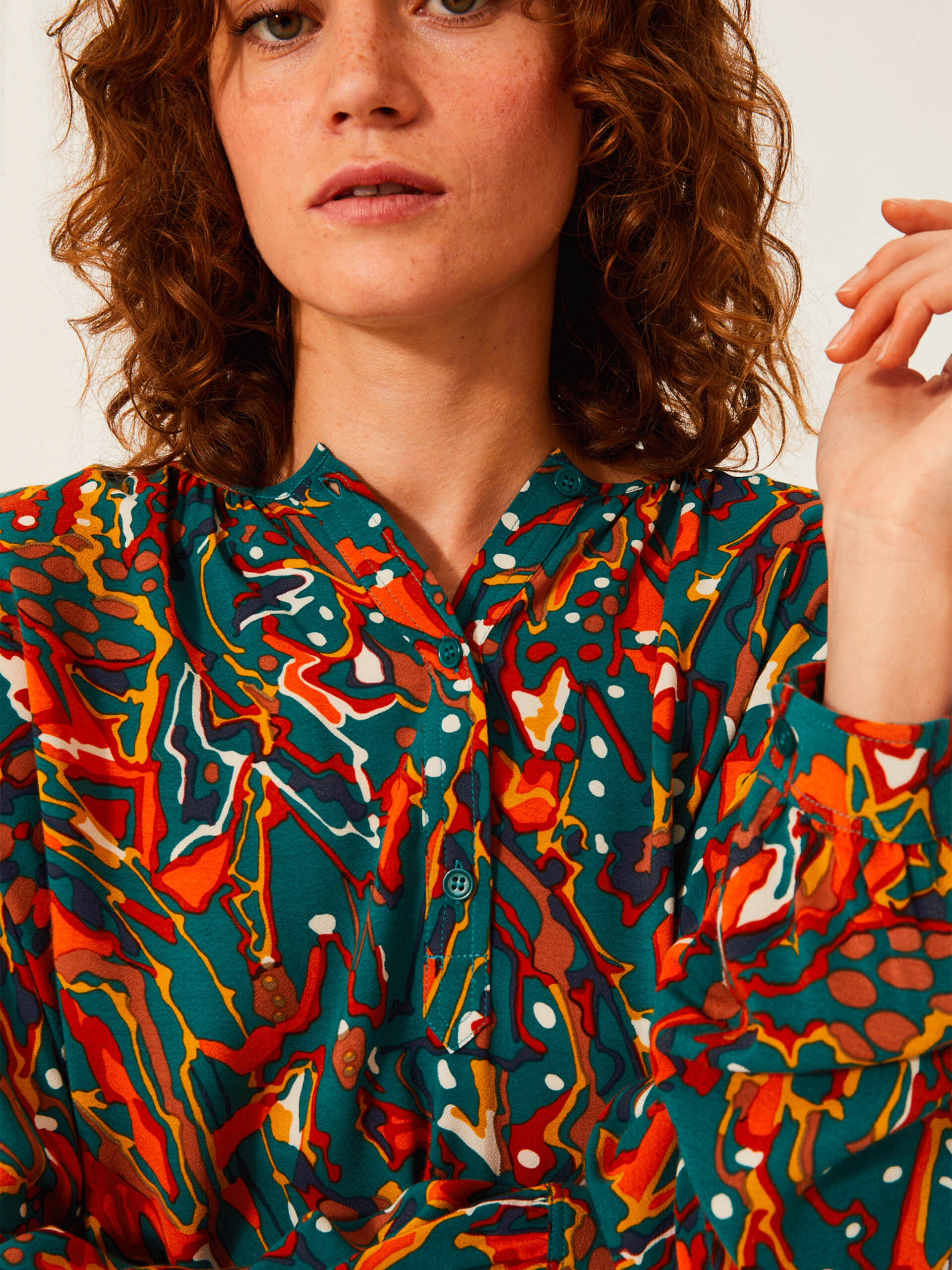 BLOUSE JOANIE ML  Sky view , Pr&ecirc;t-&agrave;-porter Bensimon