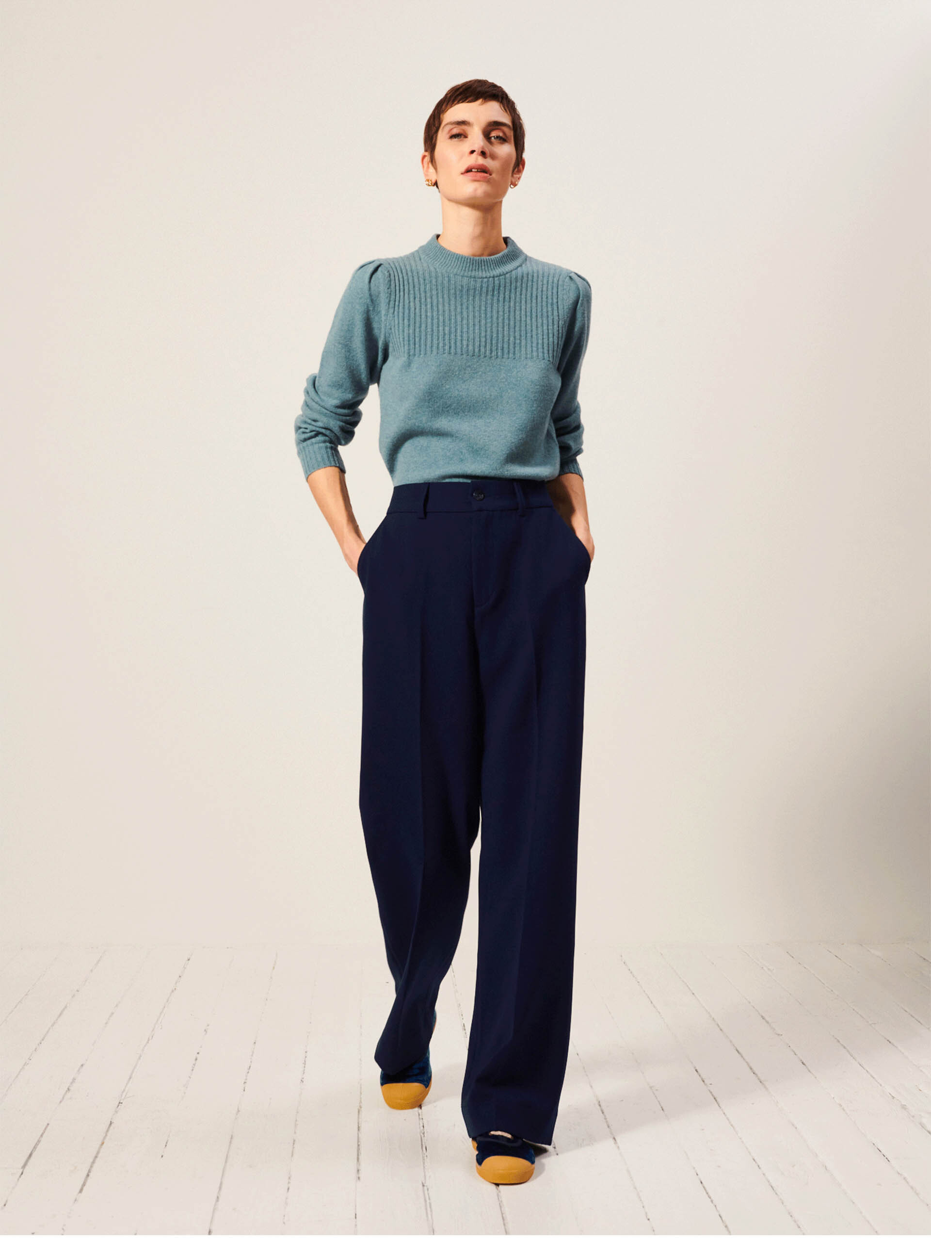 PANTALON DAMA Bleu nuit , Prêt-à-porter Bensimon