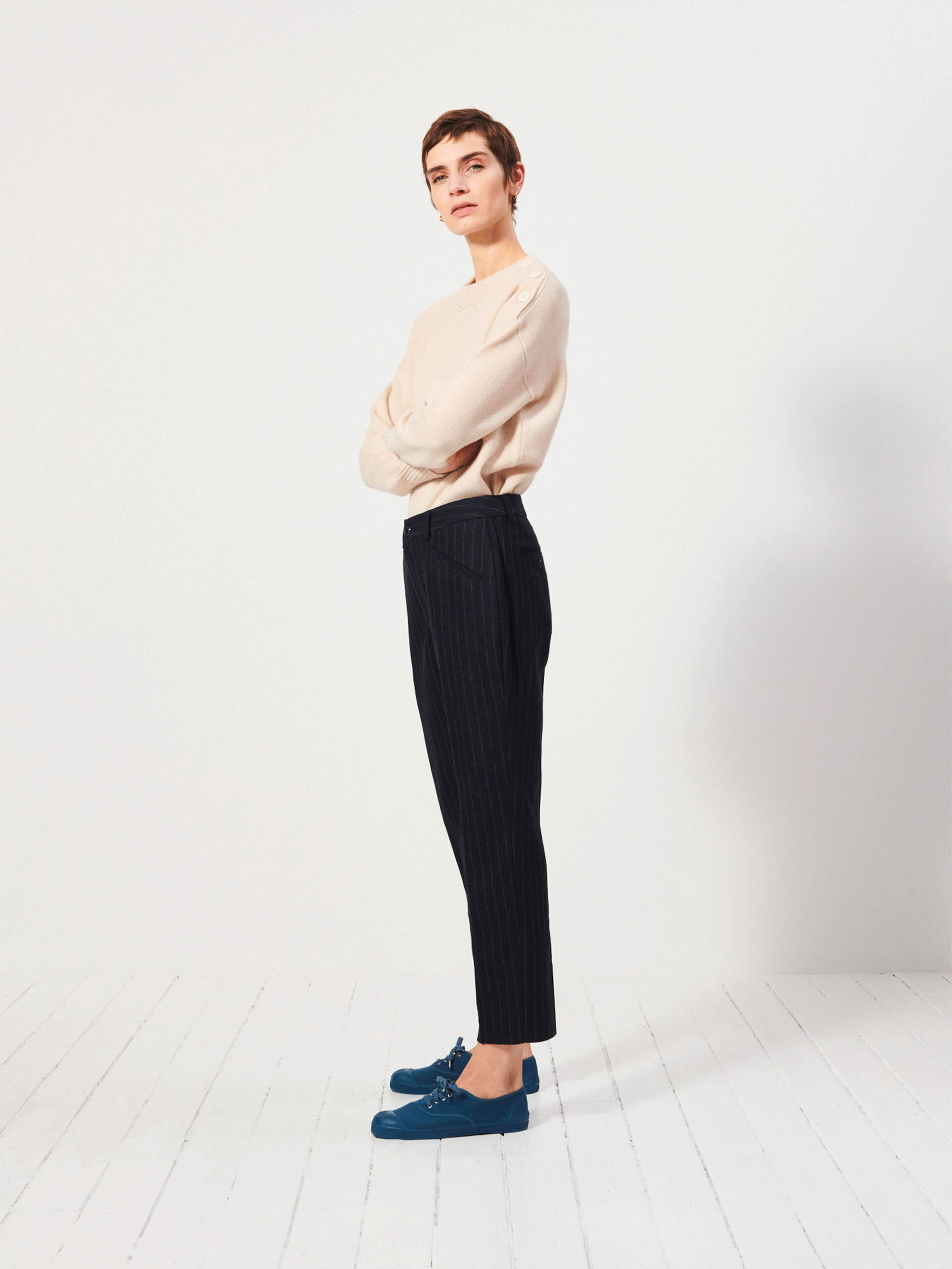 PANTALON ADEMAR Mafia stripes , Prêt-à-porter Bensimon