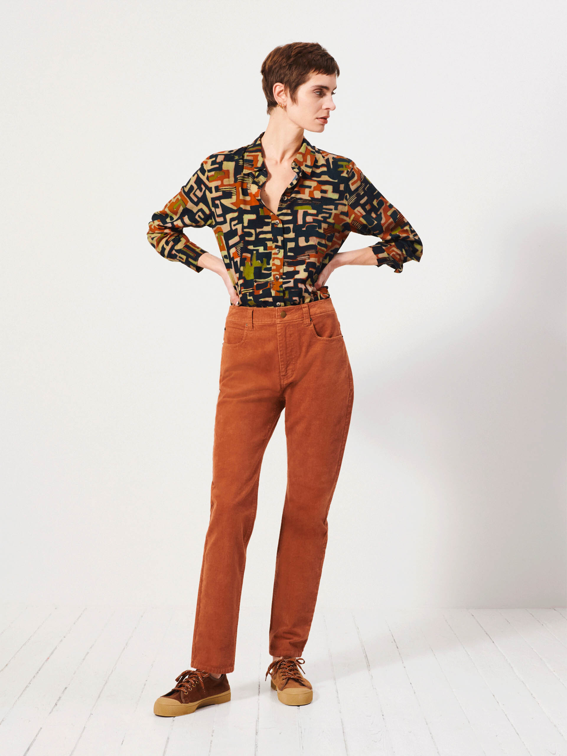 PANTALON FILIBERT  Noisette , Pr&ecirc;t-&agrave;-porter Bensimon