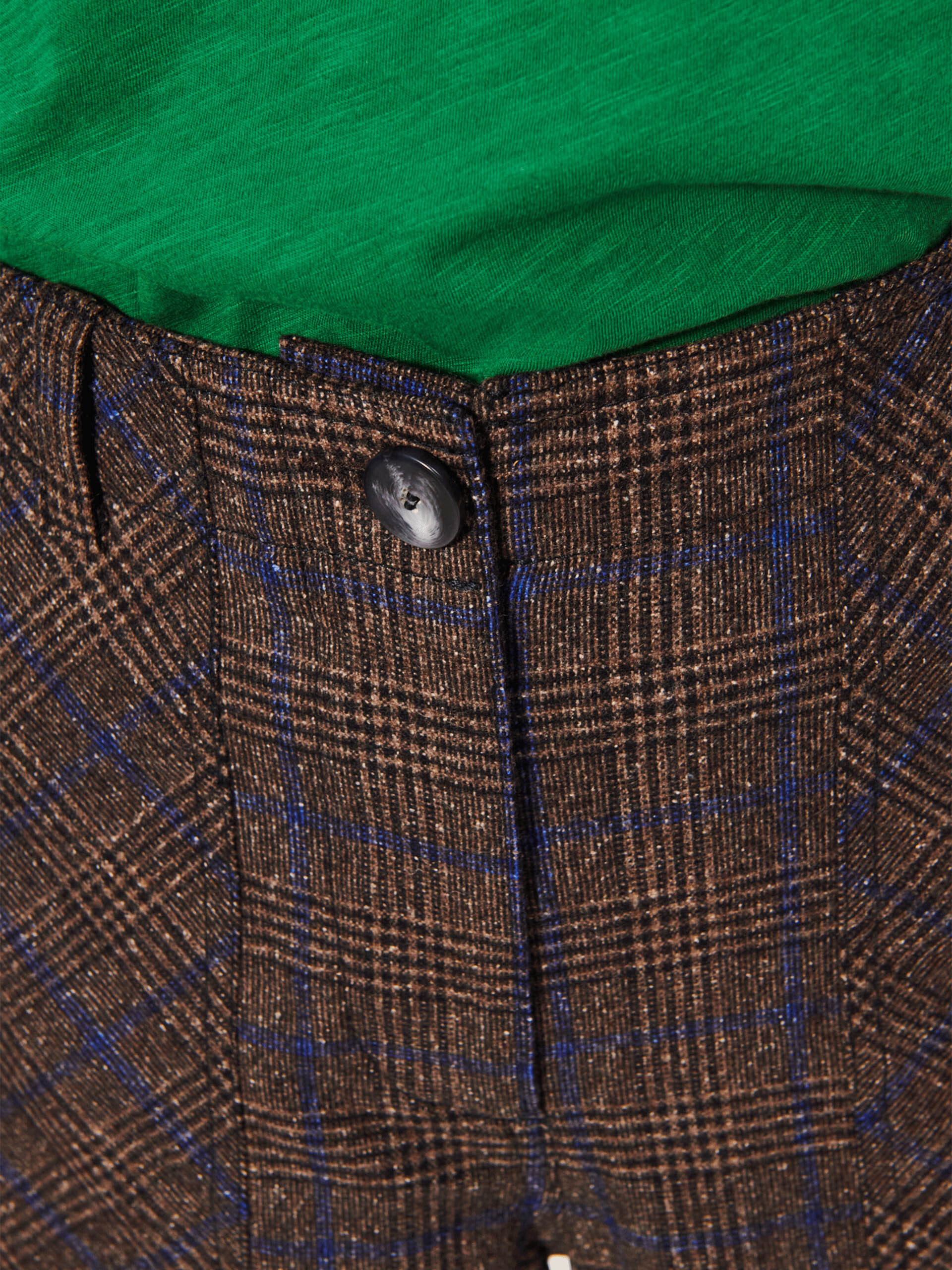 PANTALON HUGUES  Flanelle checks , Pr&ecirc;t-&agrave;-porter Bensimon
