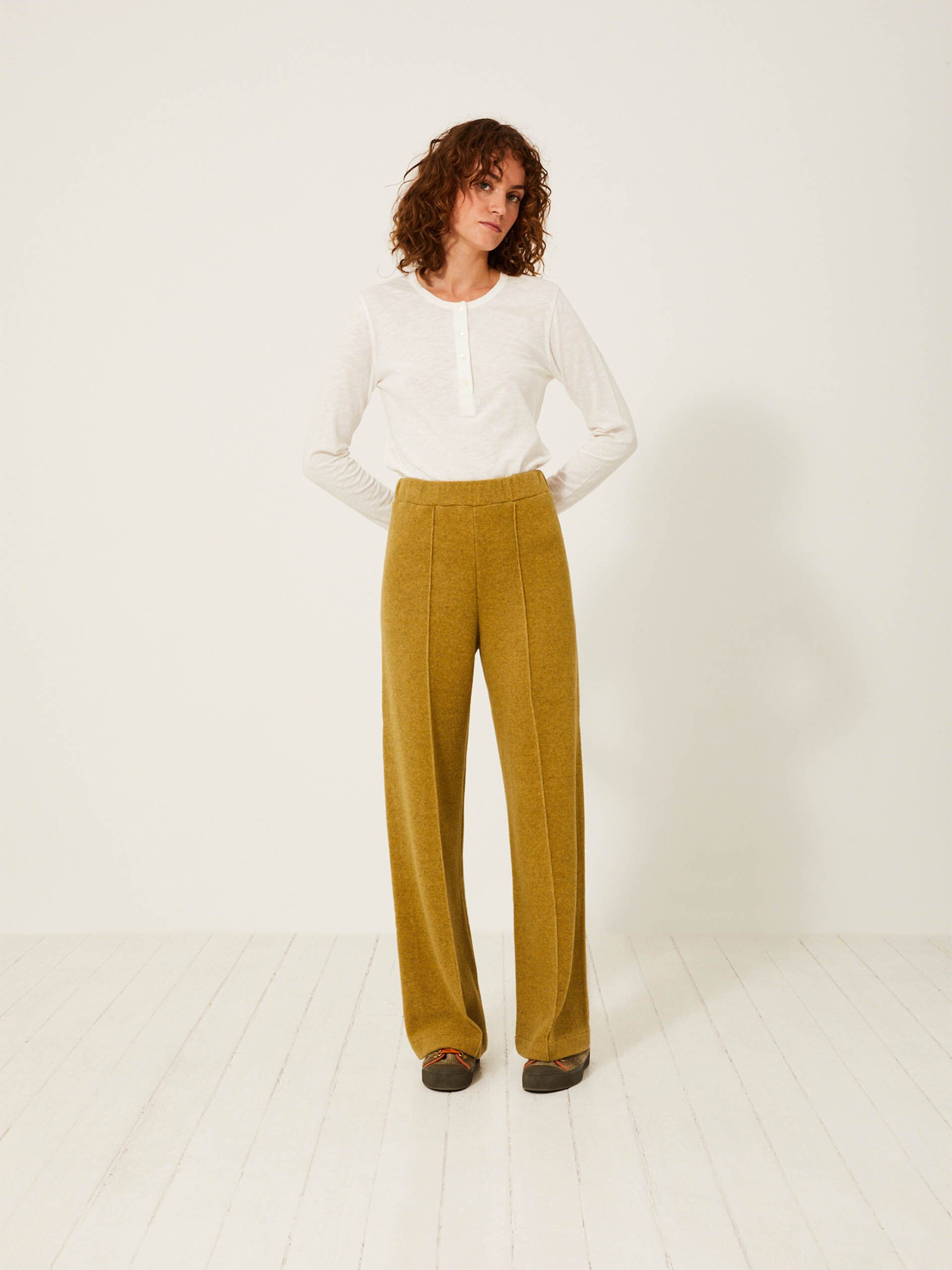 PANTALON HEIKO  Havane , Pr&ecirc;t-&agrave;-porter Bensimon