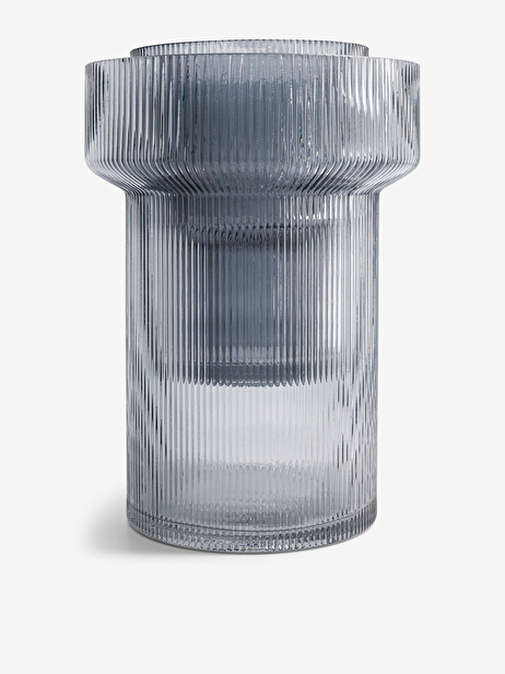 VASE STRIE GRIS XL  Gris , Maison Bensimon