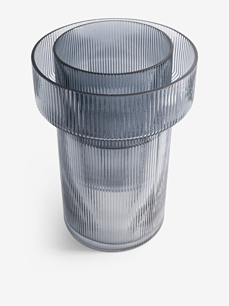 VASE STRIE GRIS XL  Gris , Maison Bensimon