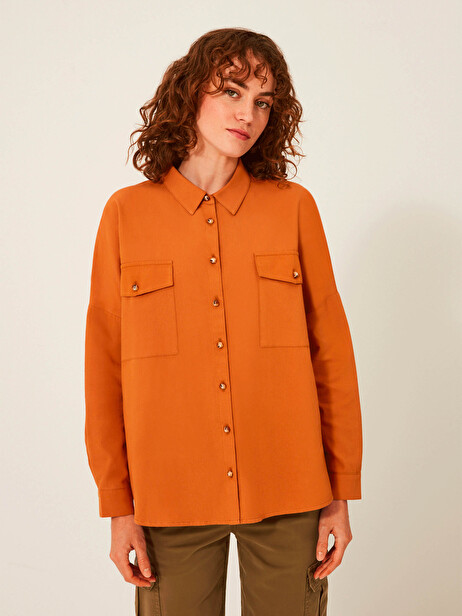 CHEMISE JANICE  Moka , Prêt-à-porter Bensimon