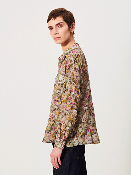 CHEMISE JANICE  Winter flower , Prêt-à-porter Bensimon