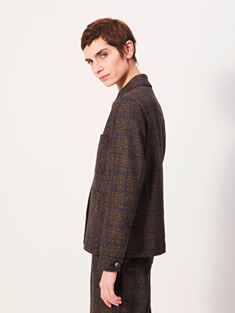 VESTE GOLTA  Flanelle checks , Prêt-à-porter Bensimon
