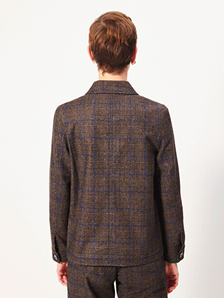 VESTE GOLTA  Flanelle checks , Prêt-à-porter Bensimon