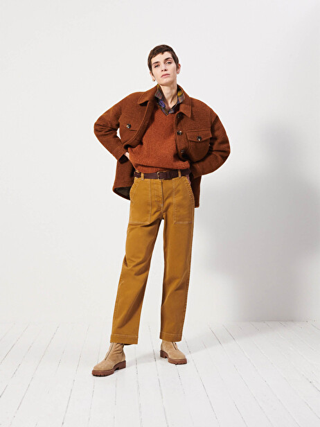 VESTE KOEN  Noisette , Pr&ecirc;t-&agrave;-porter Bensimon