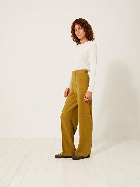 PANTALON HEIKO  Havane , Prêt-à-porter Bensimon