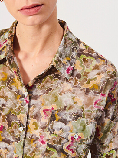 CHEMISE JANICE  Winter flower , Prêt-à-porter Bensimon