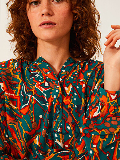 BLOUSE JOANIE ML  Sky view , Prêt-à-porter Bensimon