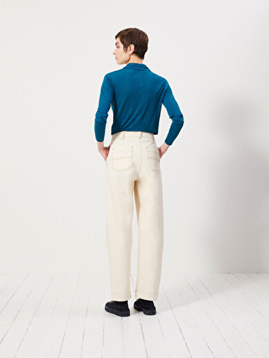 PANTALON HUGUES  Ecru , Prêt-à-porter Bensimon