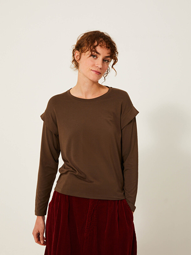 TEE SHIRT KALEB  Cachou , Pr&ecirc;t-&agrave;-porter Bensimon