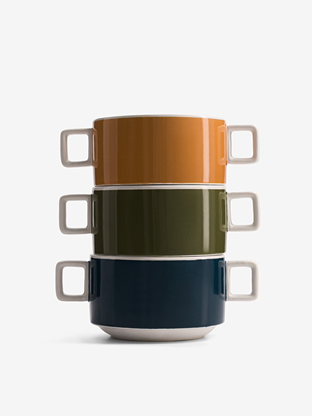 SET 2 TASSES BOWL GENERATION BLEU Bleu , Maison Bensimon