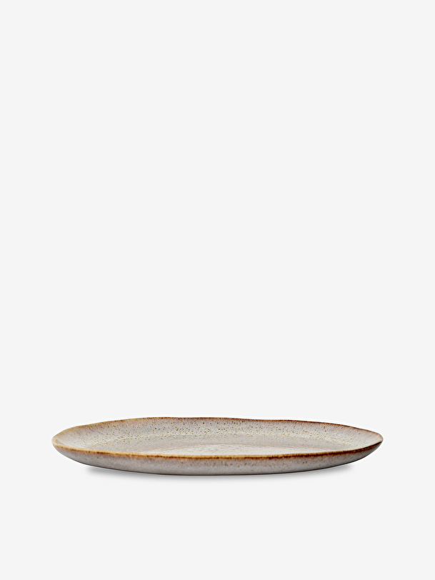 GRANDE ASSIETTE RAW GRES NATUREL - BLOO... Naturel , Maison Bensimon