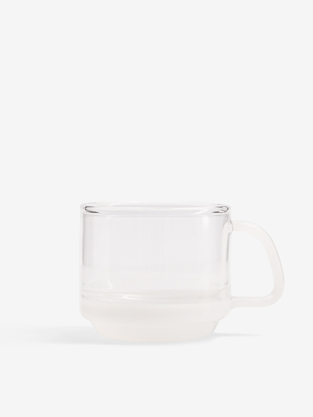 SET 2 TASSES ESPRESSO MILKY BLANC  Blanc , Maison Bensimon