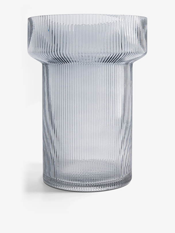 VASE STRIE GRIS XL  Gris , Maison Bensimon