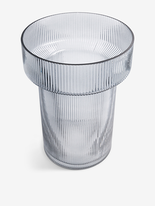 VASE STRIE GRIS XL  Gris , Maison Bensimon