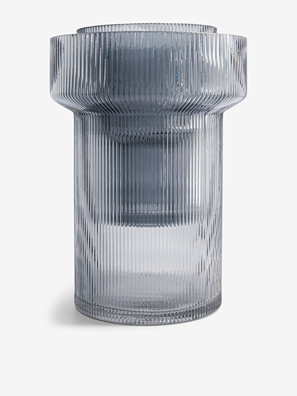 VASE STRIE GRIS XL  Gris , Maison Bensimon