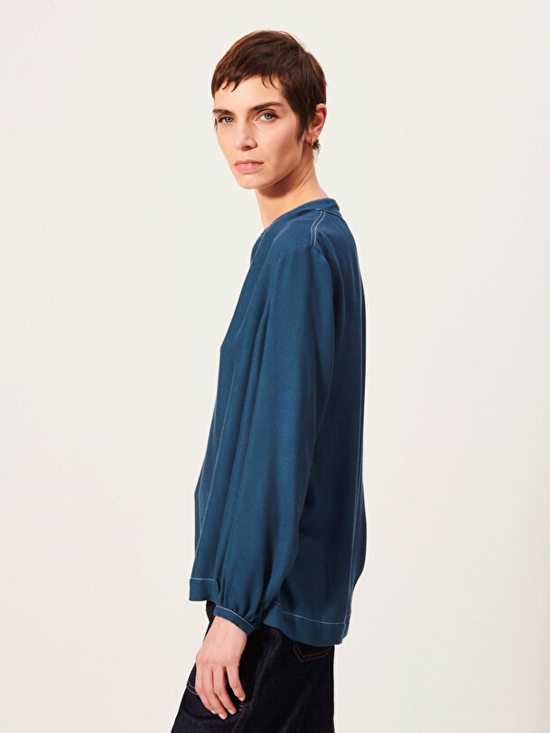 BLOUSE AZENOR  Cobalt , Pr&ecirc;t-&agrave;-porter Bensimon