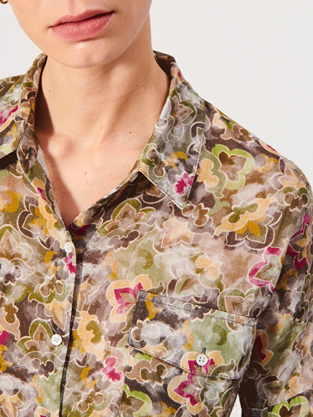 CHEMISE JANICE  Winter flower , Pr&ecirc;t-&agrave;-porter Bensimon