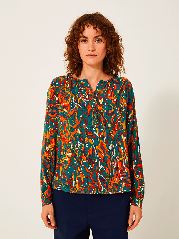 BLOUSE JOANIE ML  Sky view , Pr&ecirc;t-&agrave;-porter Bensimon