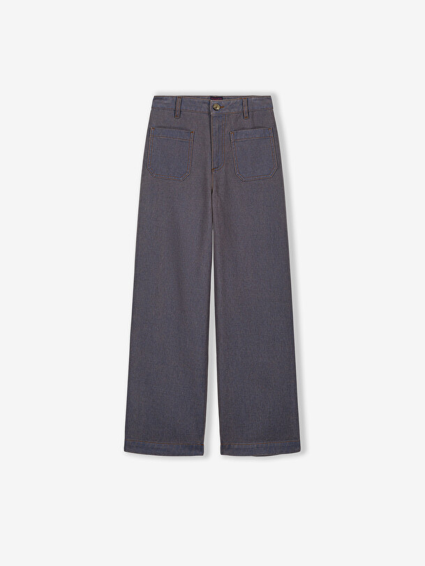 PANTALON BLUA  Bleu de chine , Pr&ecirc;t-&agrave;-porter Bensimon