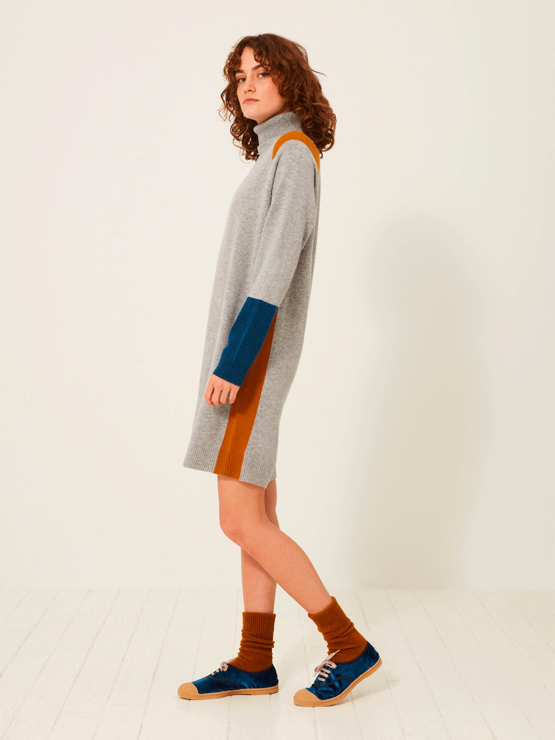 ROBE KRISTINA  Gris chine , Pr&ecirc;t-&agrave;-porter Bensimon