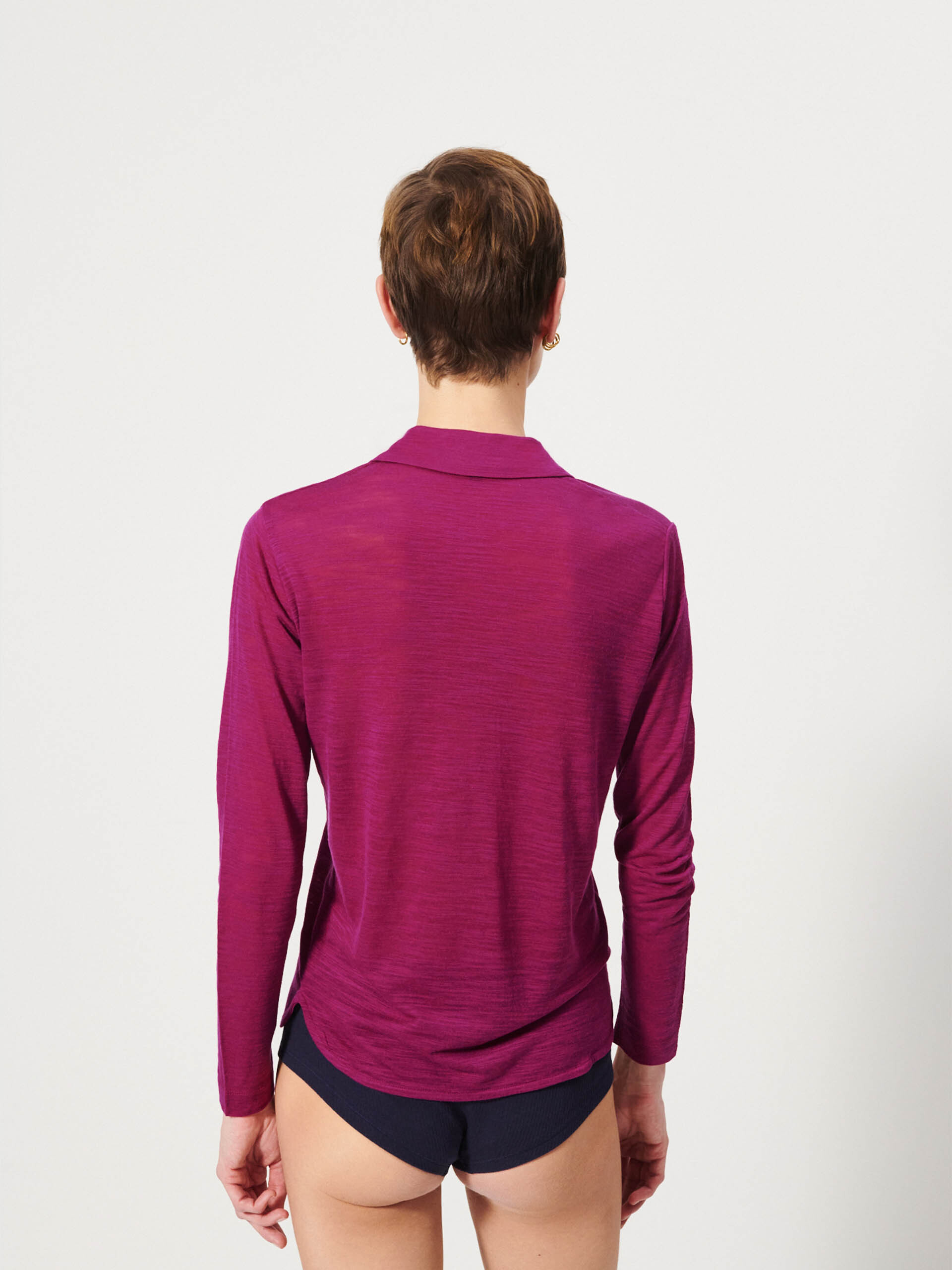 CHEMISE CYLENE  Amarante , Pr&ecirc;t-&agrave;-porter Bensimon