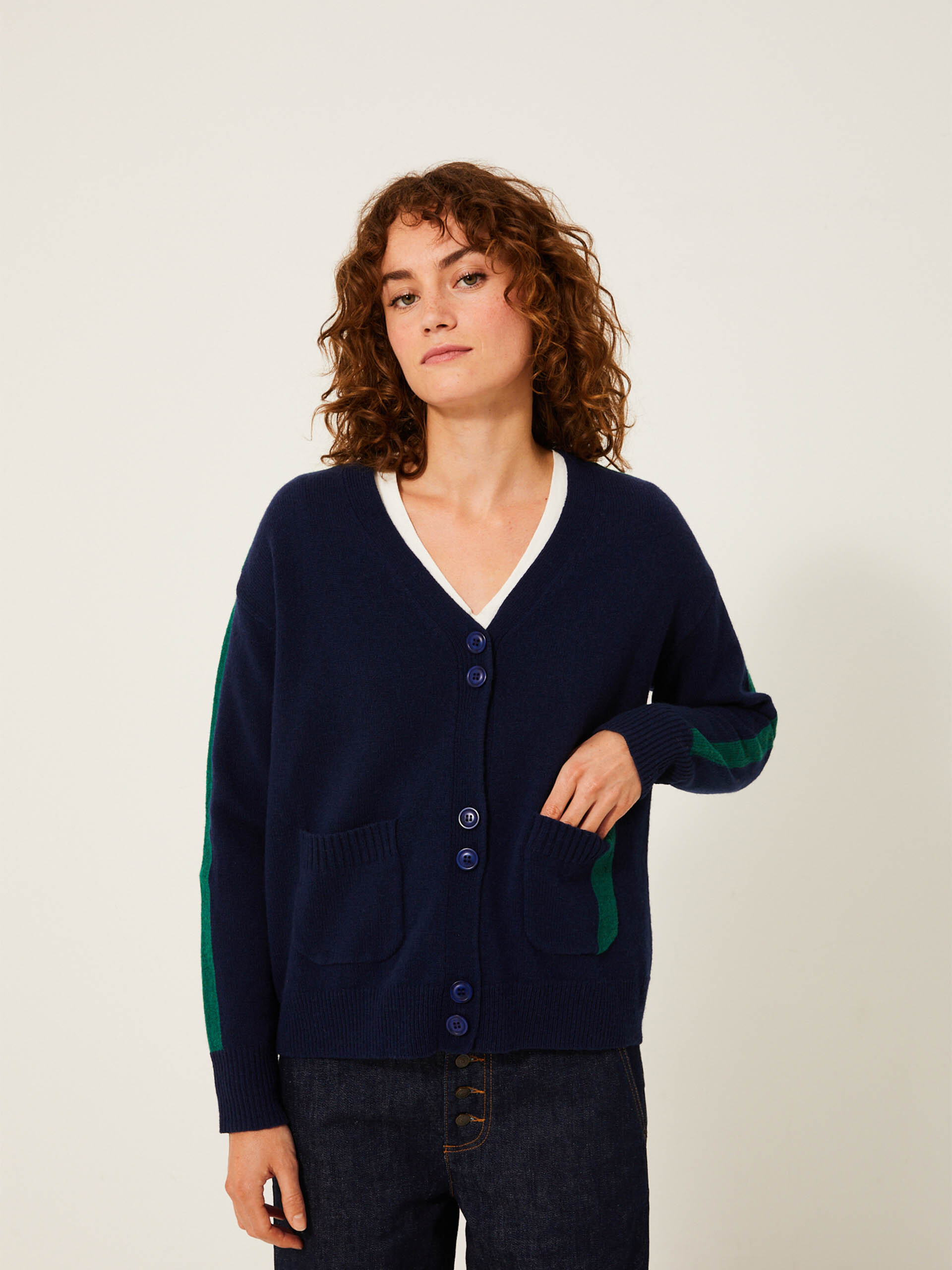 GILET KURT  Bleu nuit , Pr&ecirc;t-&agrave;-porter Bensimon