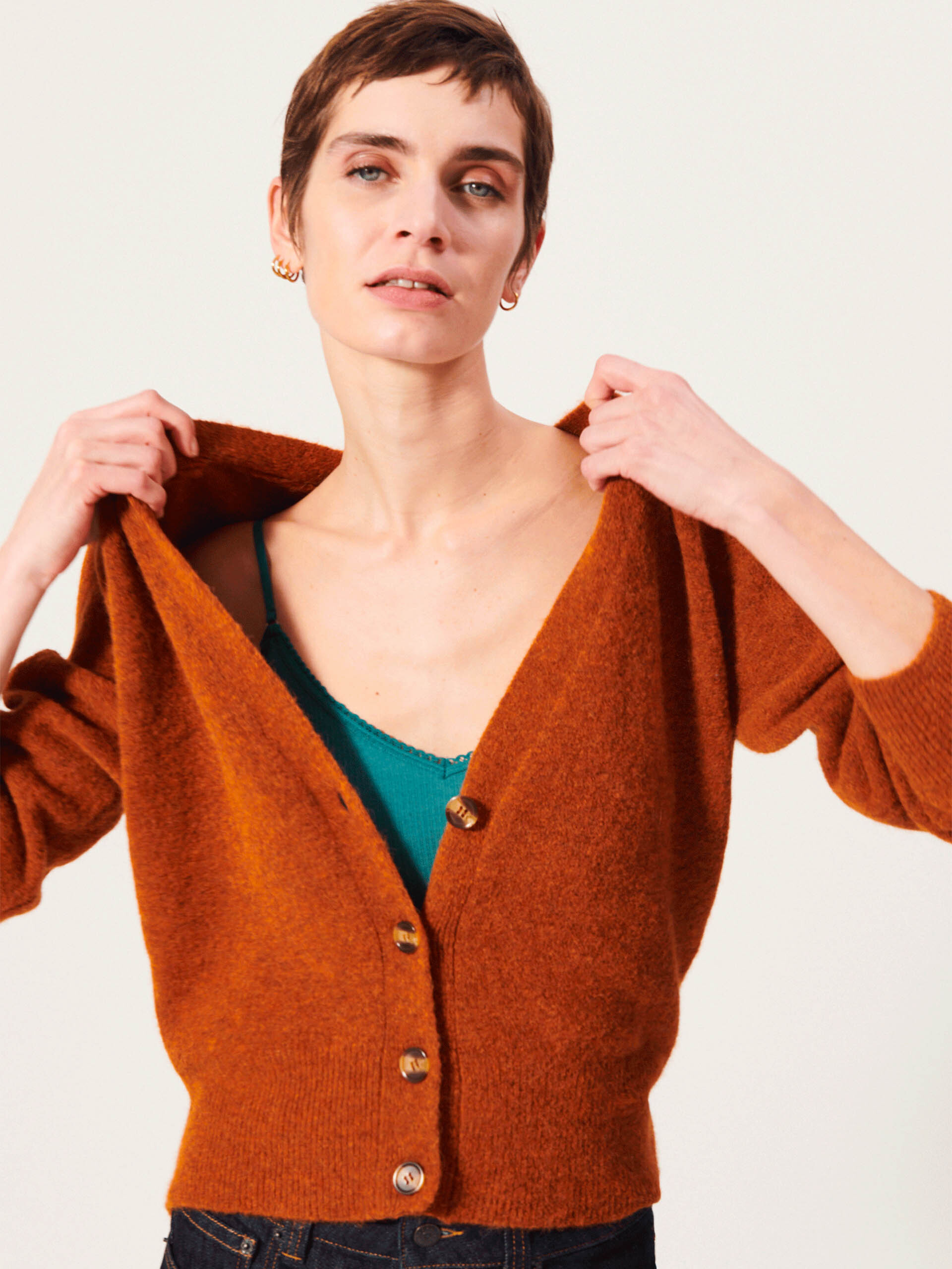 GILET GELMYRE  Paprika , Pr&ecirc;t-&agrave;-porter Bensimon