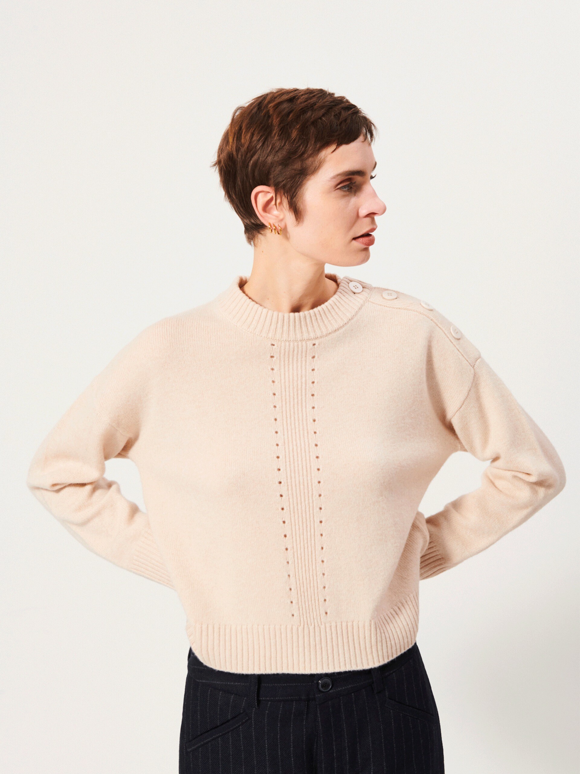 PULL KLEO  Creme , Pr&ecirc;t-&agrave;-porter Bensimon