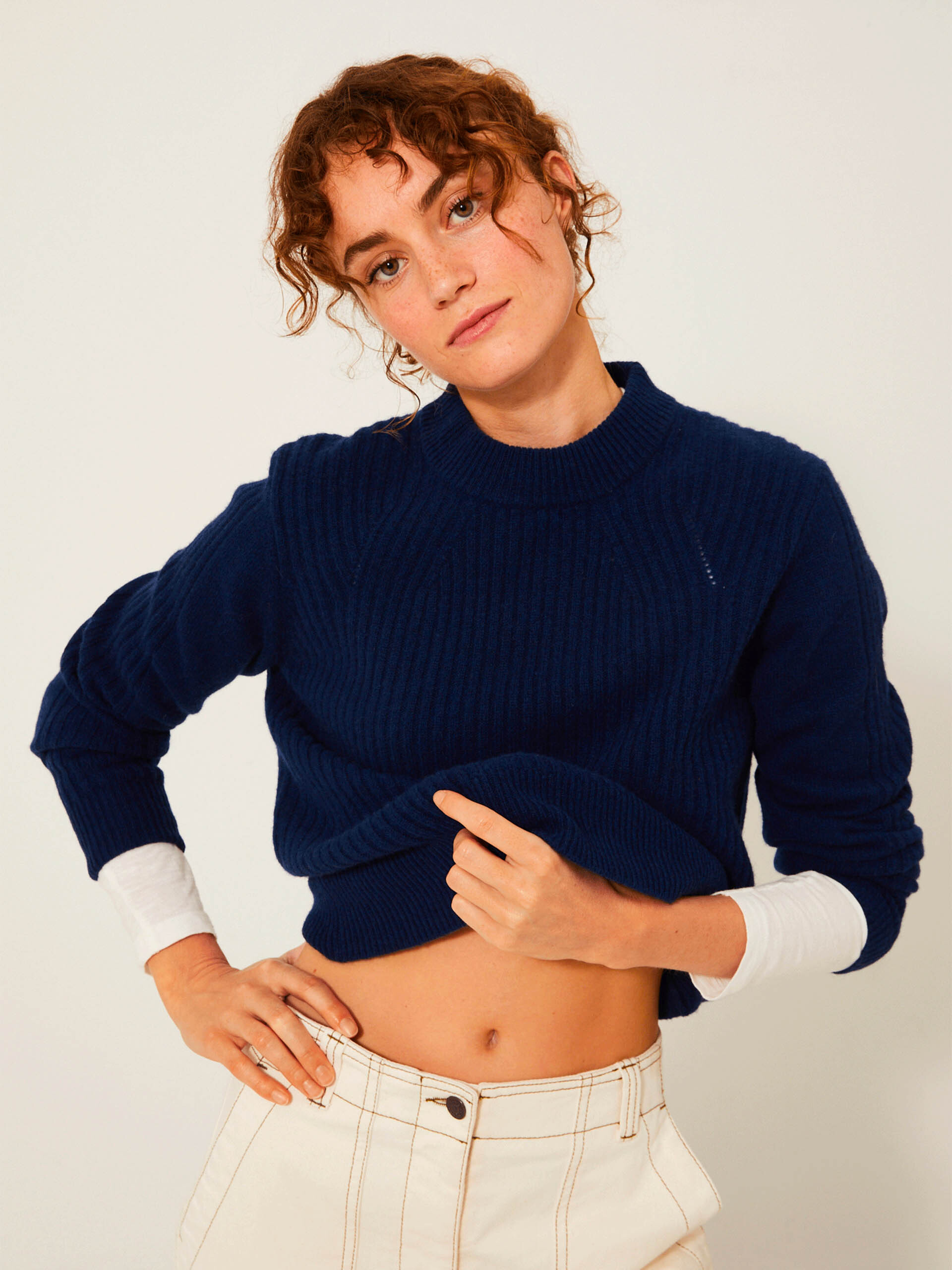 PULL KEDDY  Bleu nuit , Pr&ecirc;t-&agrave;-porter Bensimon