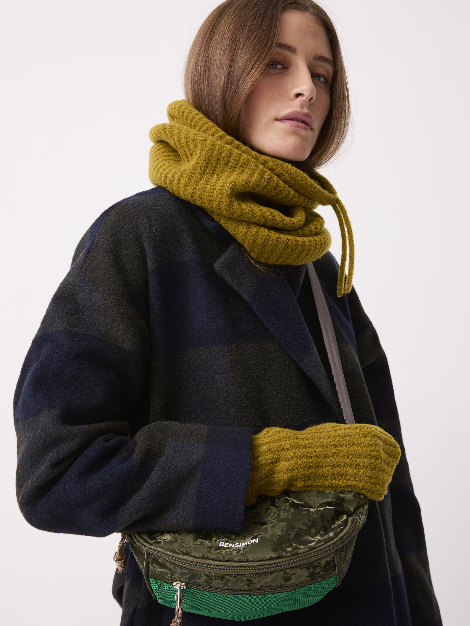 MANTEAU SAMCOAT  Acajou-kaki , Pr&ecirc;t-&agrave;-porter Bensimon