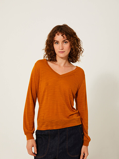 TEE SHIRT HARRIS ML  Miel , Prêt-à-porter Bensimon