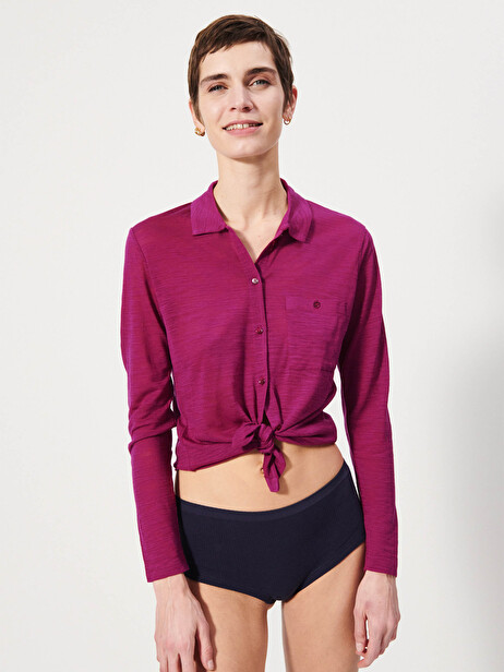 CHEMISE CYLENE  Amarante , Prêt-à-porter Bensimon