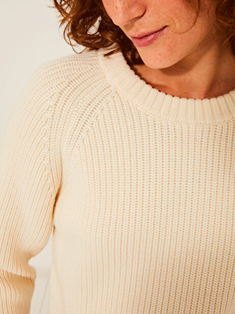 PULL INDICO  Ecru , Prêt-à-porter Bensimon