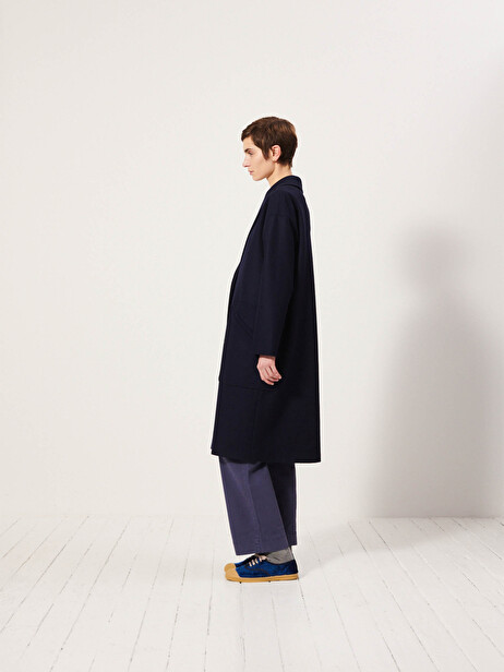 MANTEAU KACEY  Marine , Prêt-à-porter Bensimon