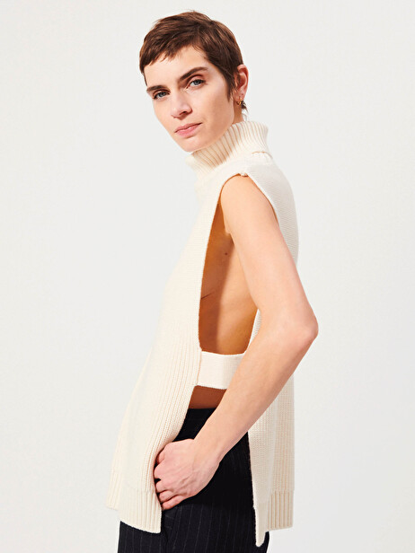 PULL KAEL  Ecru , Prêt-à-porter Bensimon