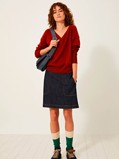 PULL JULIA  Brique , Prêt-à-porter Bensimon