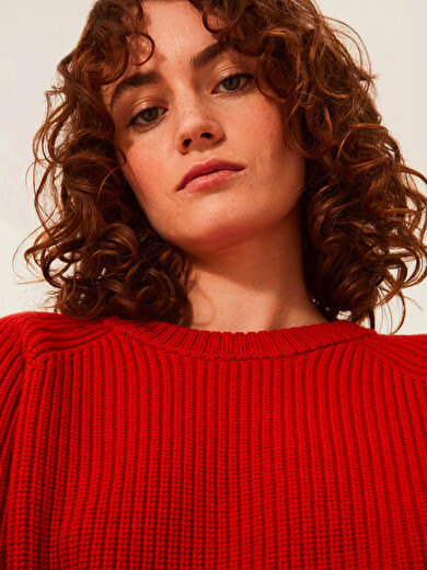 PULL INDICO  Flamme , Prêt-à-porter Bensimon
