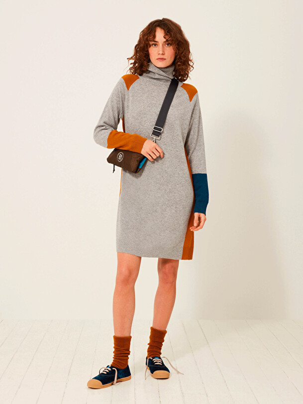 ROBE KRISTINA  Gris chine , Pr&ecirc;t-&agrave;-porter Bensimon