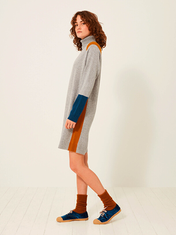ROBE KRISTINA  Gris chine , Pr&ecirc;t-&agrave;-porter Bensimon