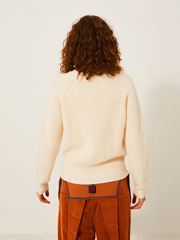 PULL INDICO  Ecru , Pr&ecirc;t-&agrave;-porter Bensimon