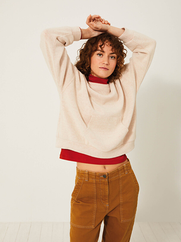 SWEAT KIMEO  Ecru , Pr&ecirc;t-&agrave;-porter Bensimon