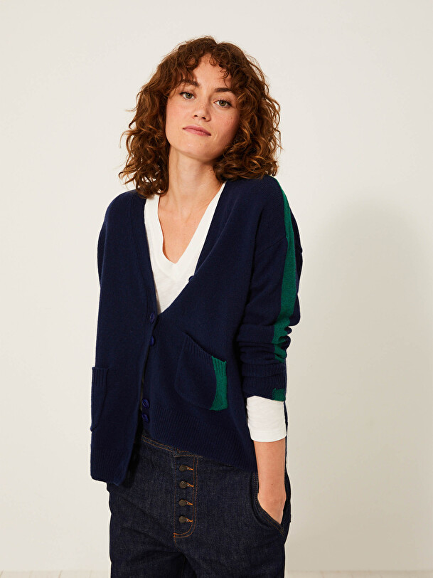 GILET KURT  Bleu nuit , Pr&ecirc;t-&agrave;-porter Bensimon