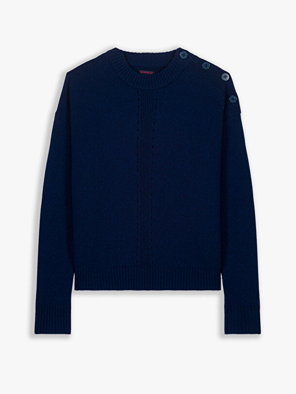 PULL KLEO  Bleu nuit , Pr&ecirc;t-&agrave;-porter Bensimon